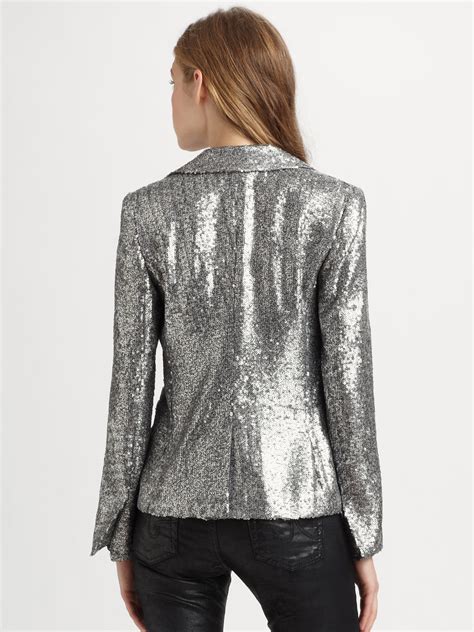 metallic cooling fabric outerwear|Metallic Women's Contemporary Jackets & Blazers.